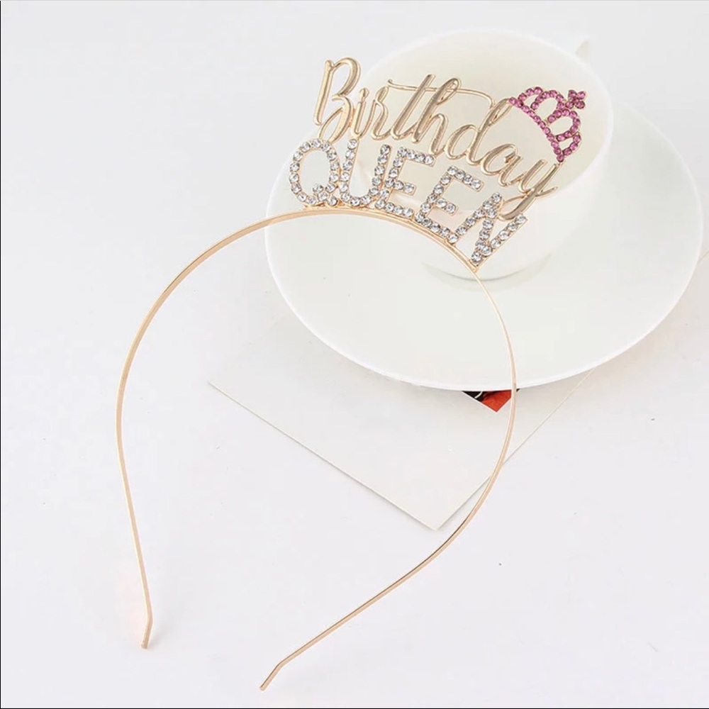 Gold Birthday Queen Headband